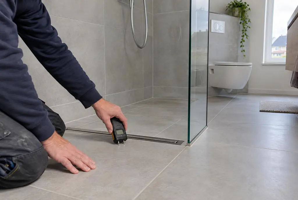 Lekdetectie Voorschoten – badkamer in een nieuwbouwwoning